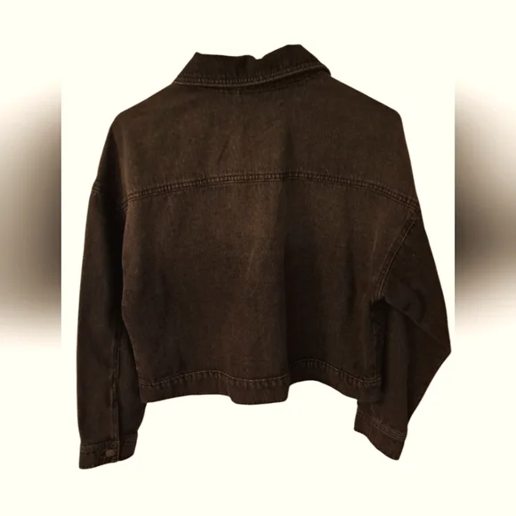 NWT BACCINI BLACK DENIM JACKET - Picture 2 of 5